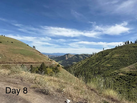 Day 8 Clarkston, Washington to Kamiah, Idaho
