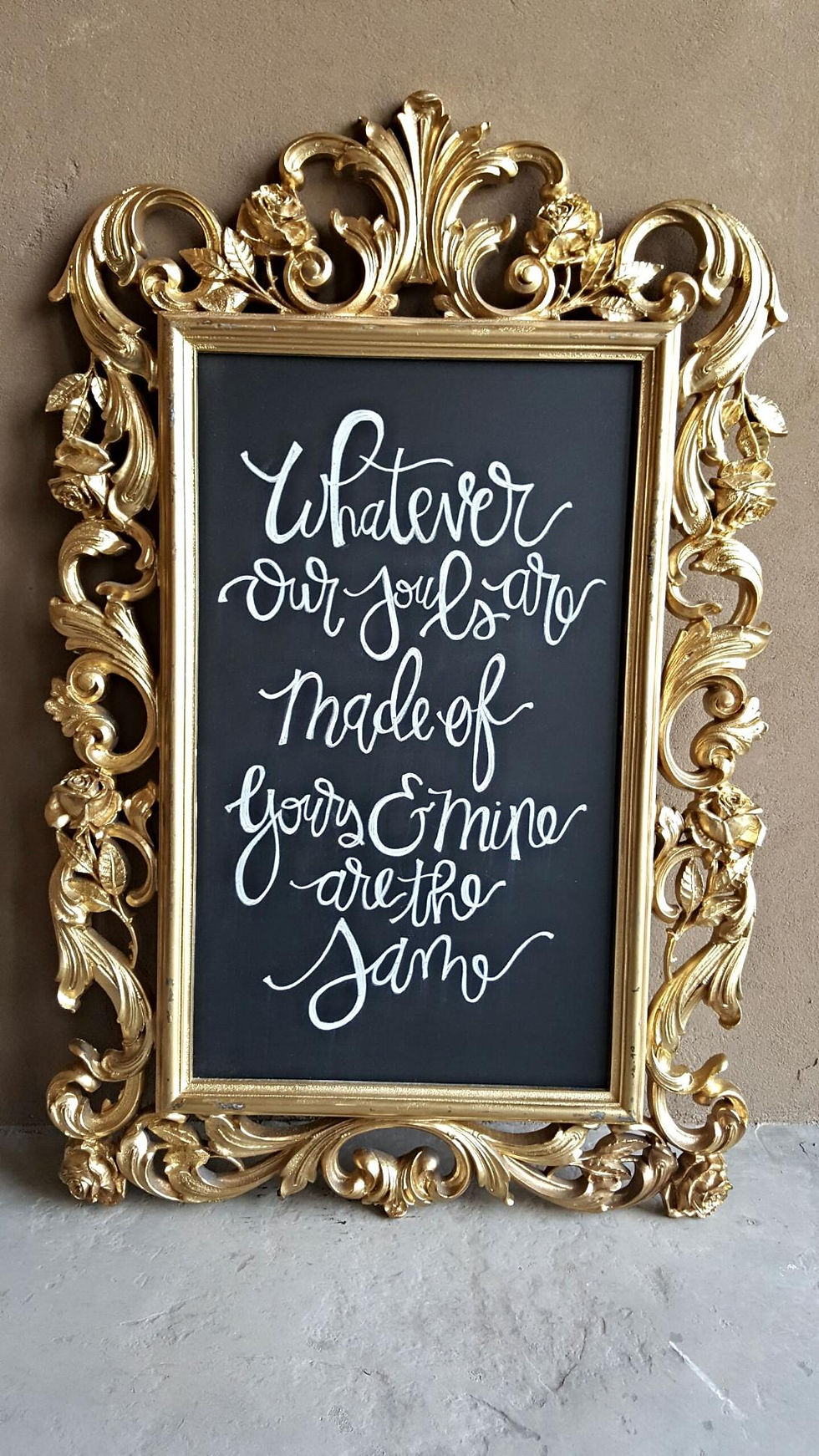 Gold Chalkboard