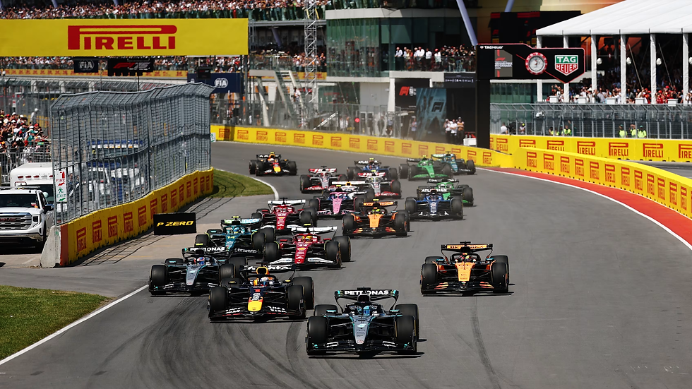 Arrancada del Gran Premio de Canadá. Créditos: Fórmula 1