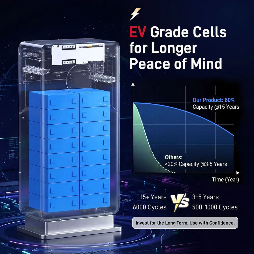 Thumbnail: WattCycle 16kWh 48V 314Ah Wall-Mount Bluetooth LiFePO4