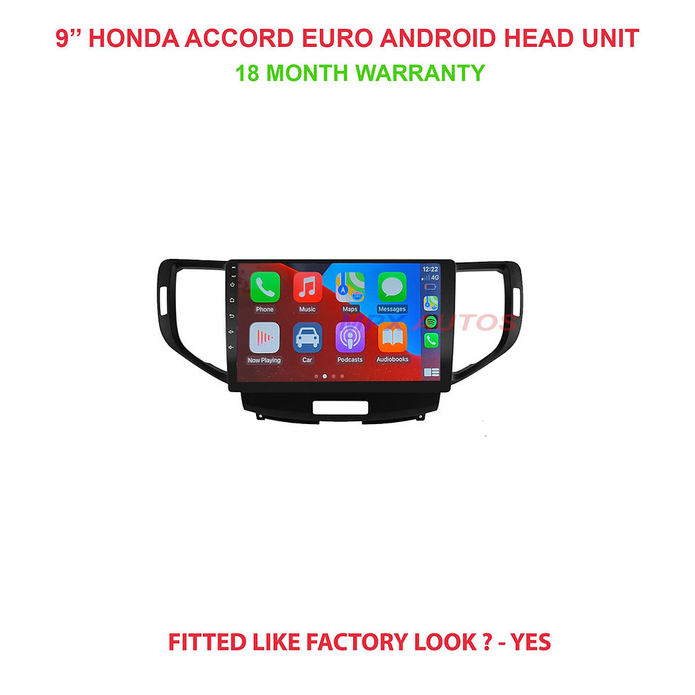 9 inch honda accord euro 2008-2012 head unit wireless apple carplay