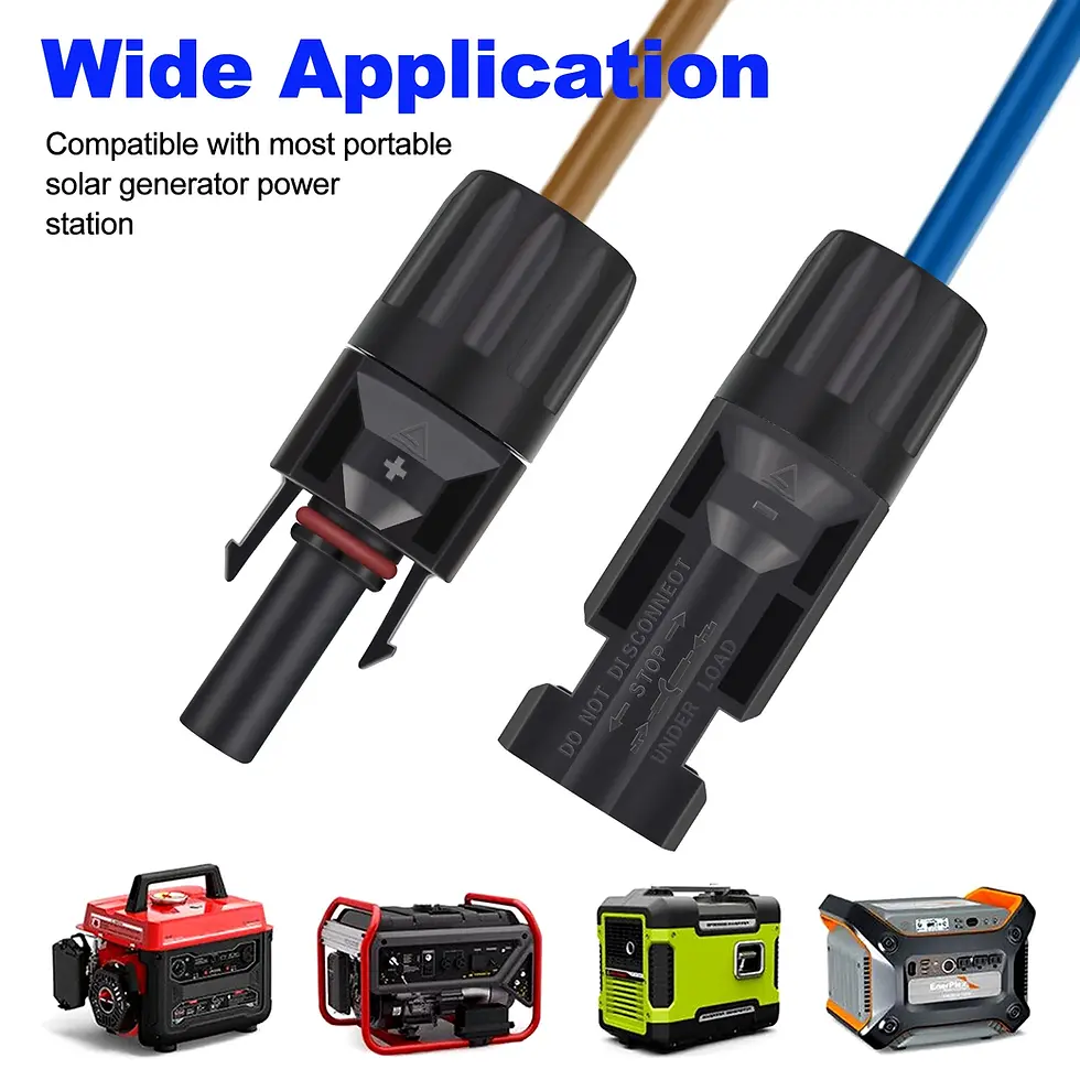 Thumbnail: 50amp Anderson Plug To MC-4 Connectors Cable For Solar Panel Kit IP67 1M