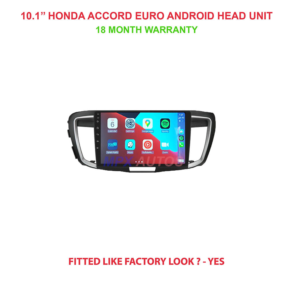 10.1 inch honda accord euro 2013-2017 head unit wireless apple carplay