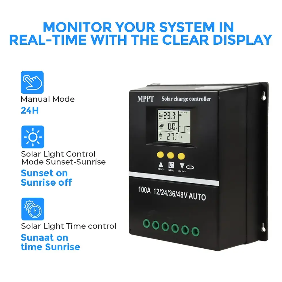 Thumbnail: 600W 12V (200W*3) Complete MPPT Off Grid Solar Kit