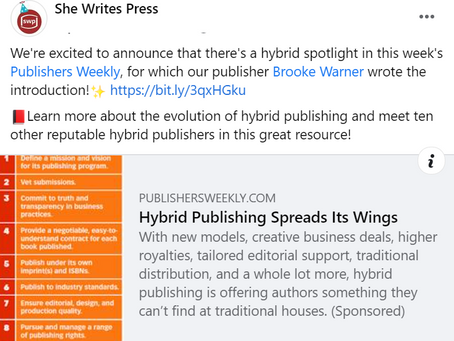 Can't find an agent? Try a Hybrid publisher...
