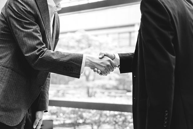 Two people shaking hands