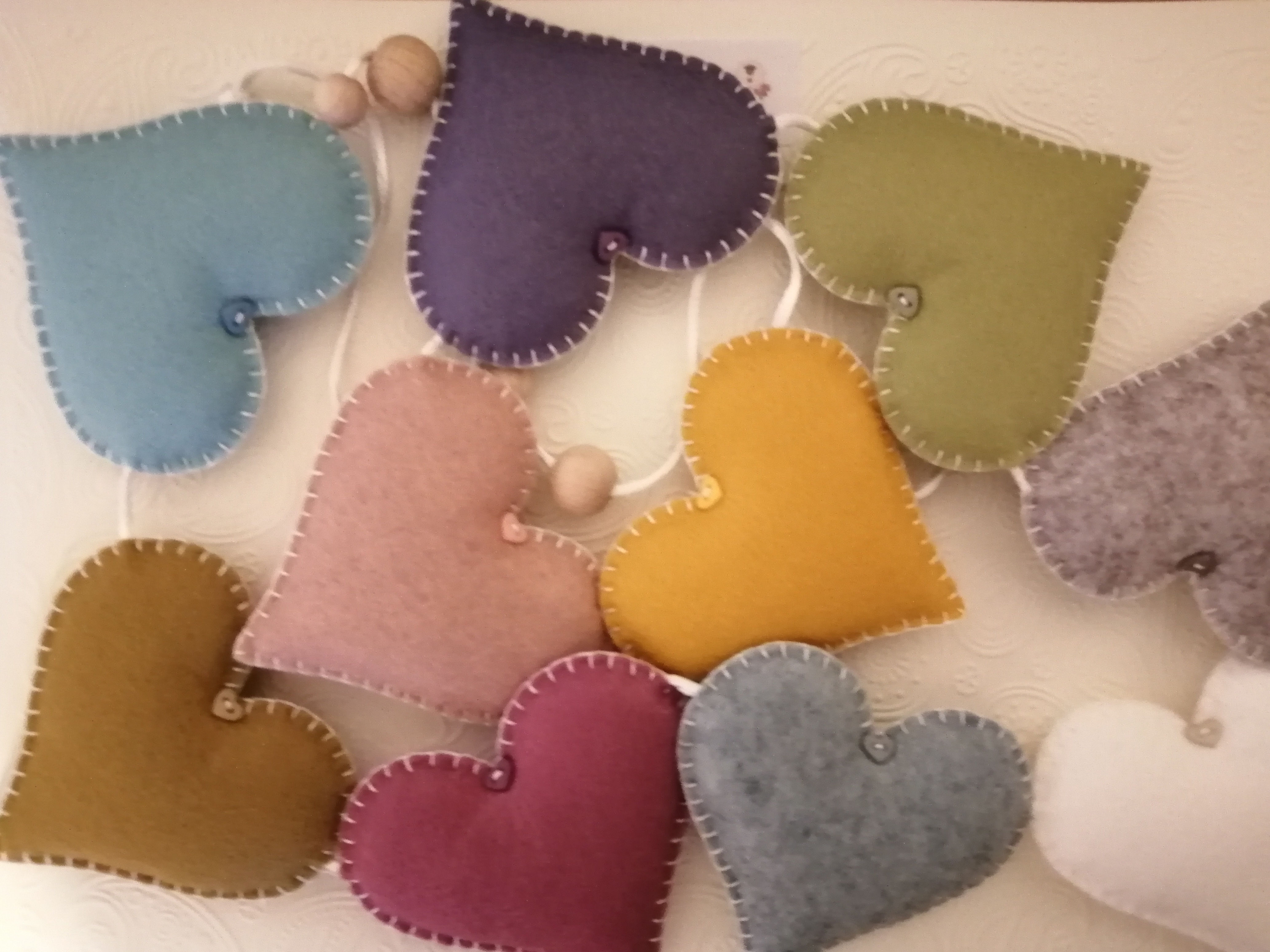 Felt 'All heart' bunting