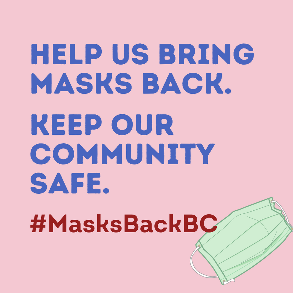#MasksBackBC Campaign
