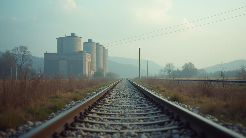 Visoki kut pogleda na veliki industrijski agregat u radu