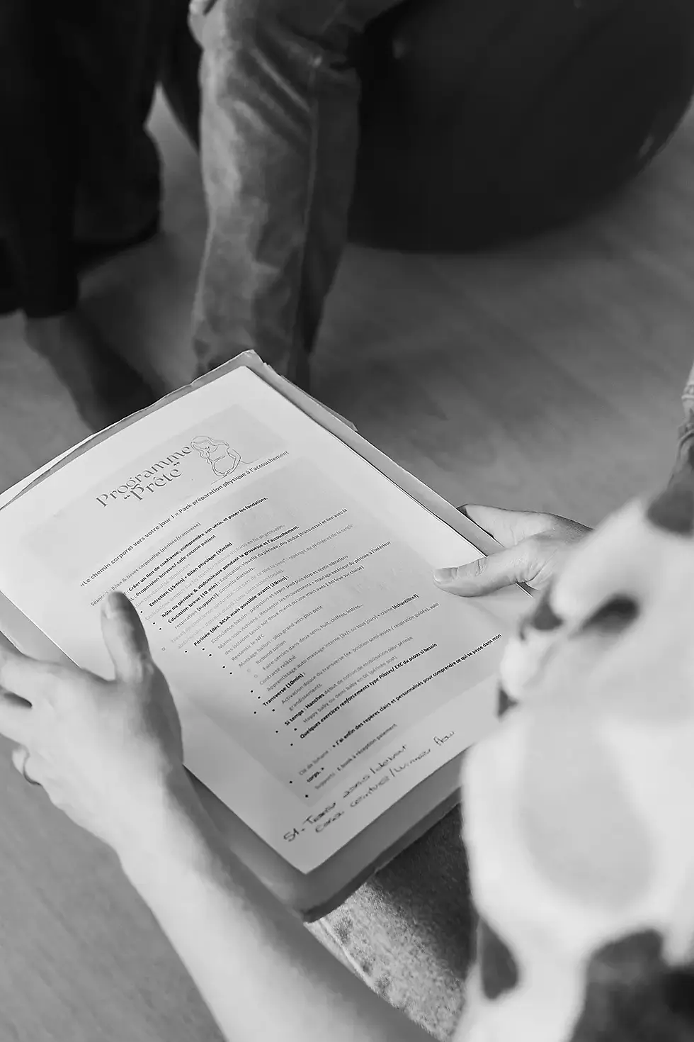accompagnement femme enceinte par une kiné à Méry
