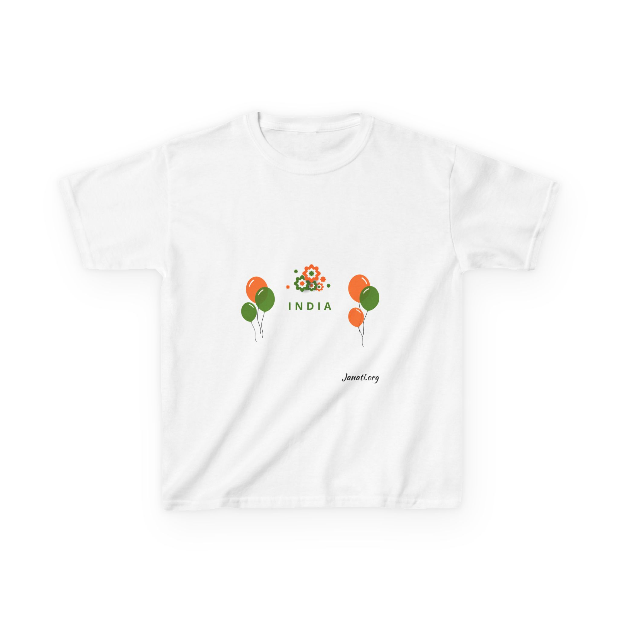 Kids T-Shirt - India Pride Tri Color Design