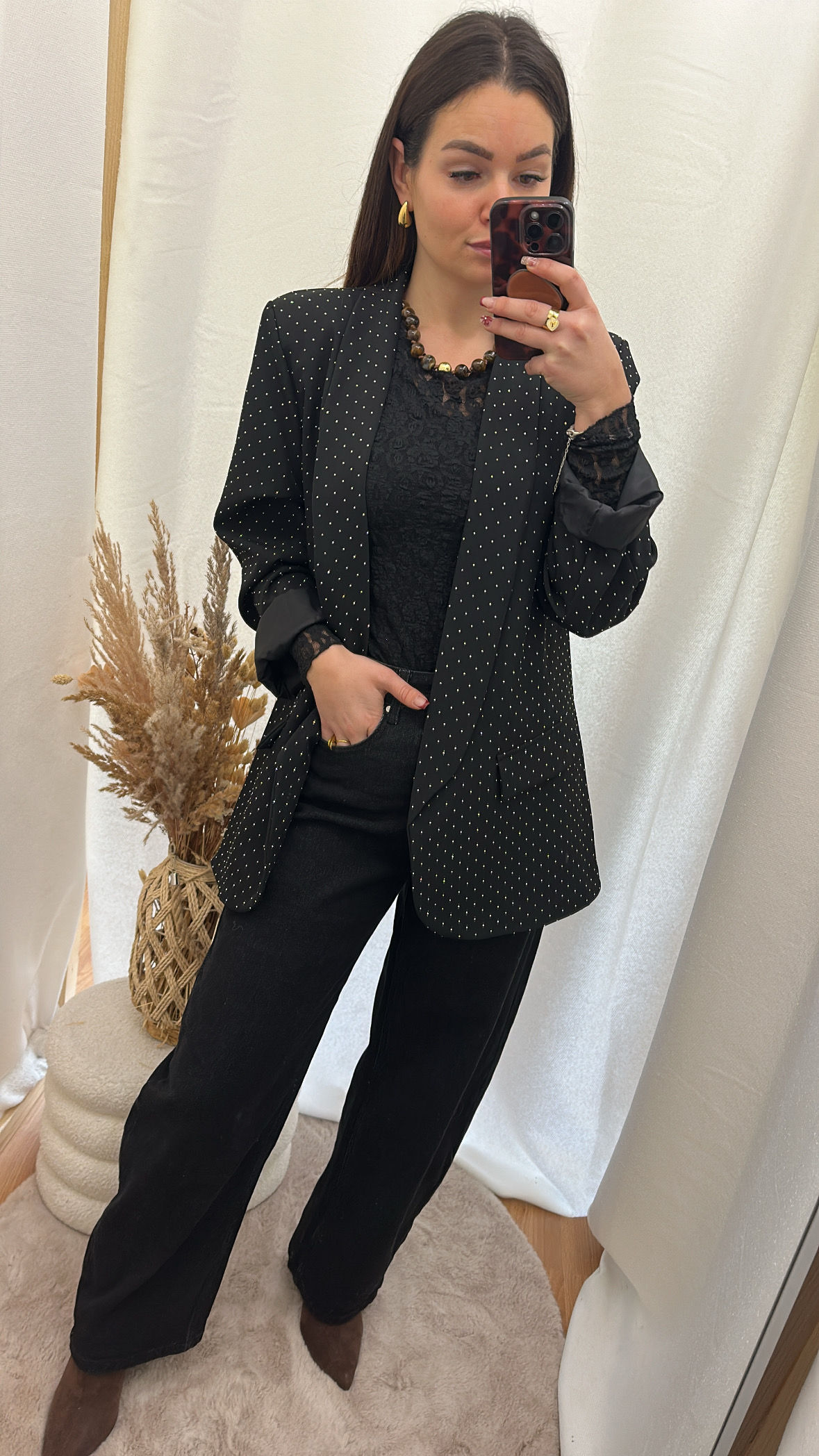 Blazer à strass 