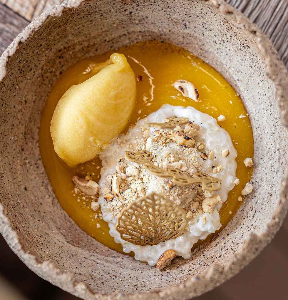 lalili restaurant sibiu mango soup dessert