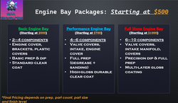 Engine Bay Package Plans