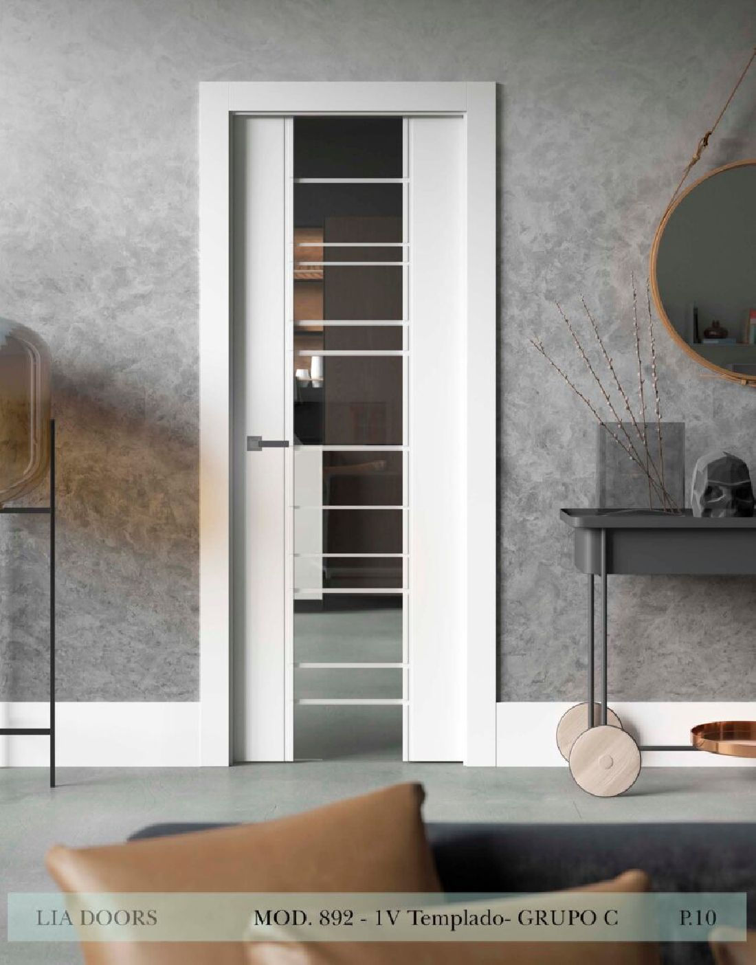 Puerta lacada modelo 892 -VT