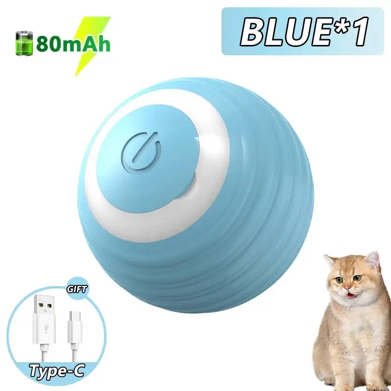 Thumbnail: Smart Interactive Cat Ball – Automatic Rolling Toy