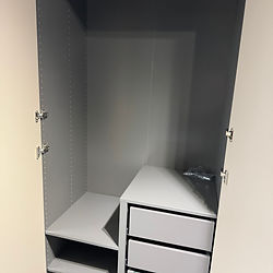 Inside of a wardrobe