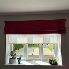 Roman Blinds on wall
