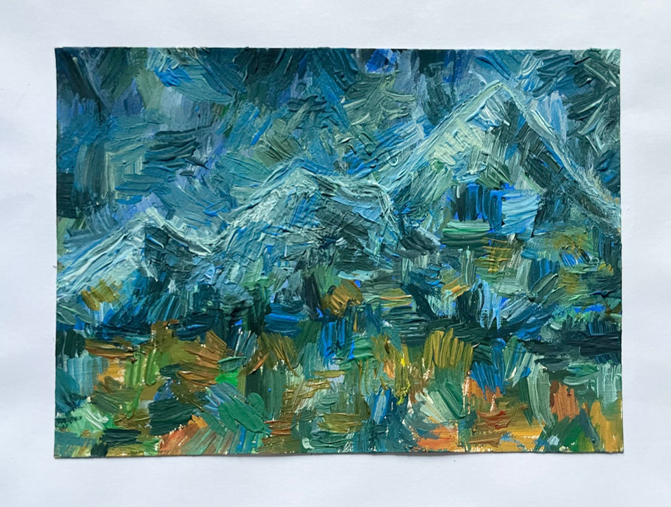 mountain view according to p. cézanne