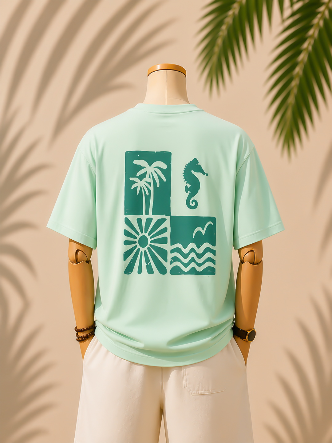 Oversized T-shirt: Coastal Blocks
