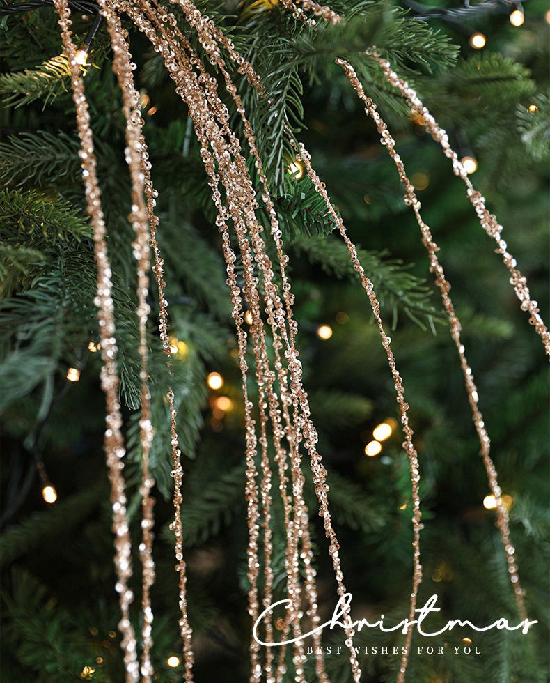 Golden Stems Christmas Garland