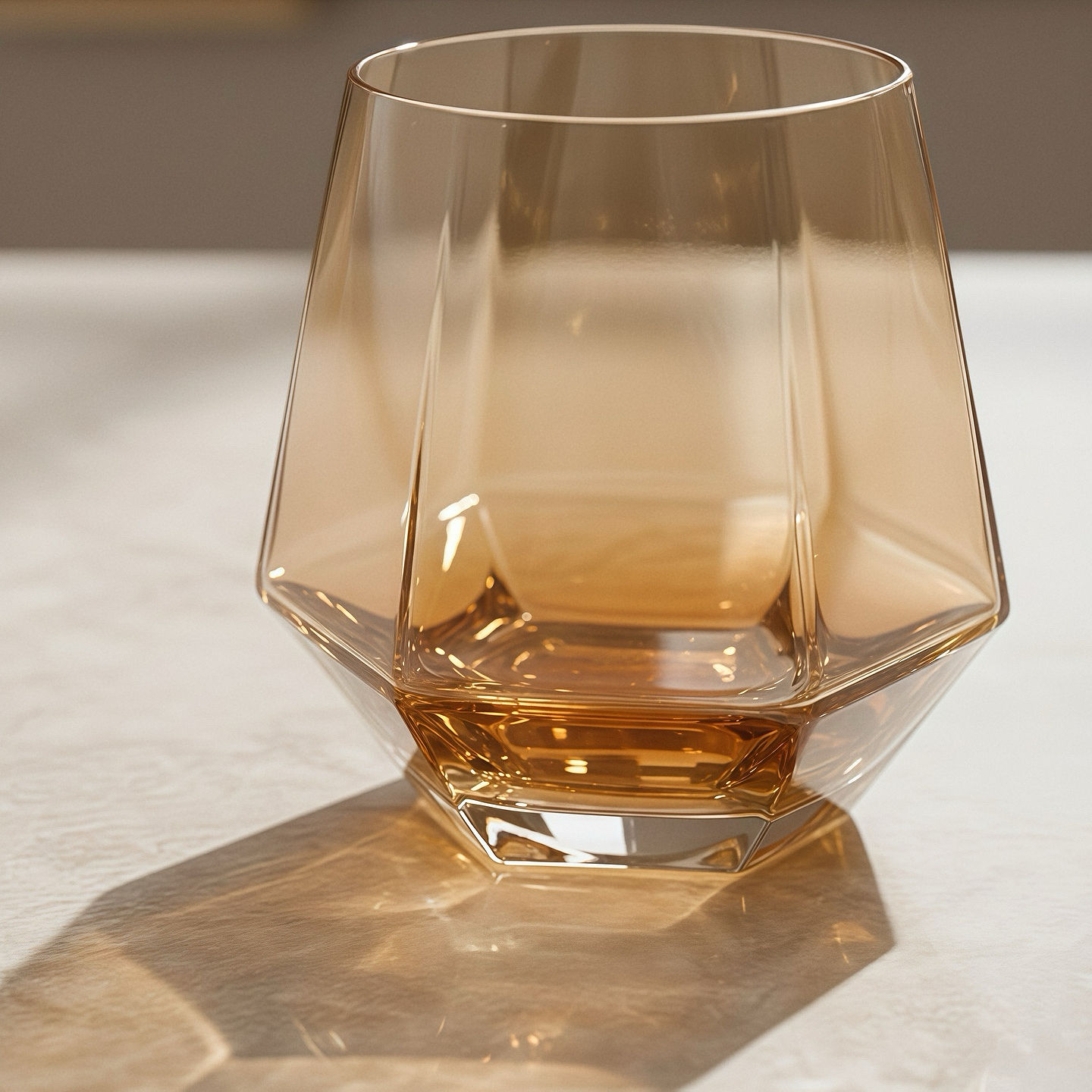 Diamond Cut Drinking Glass Set