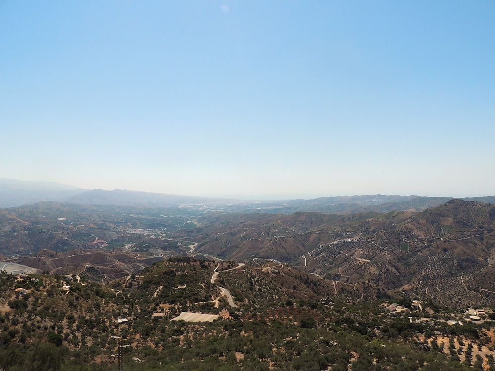 Vistas de la Axarquía desde Comares