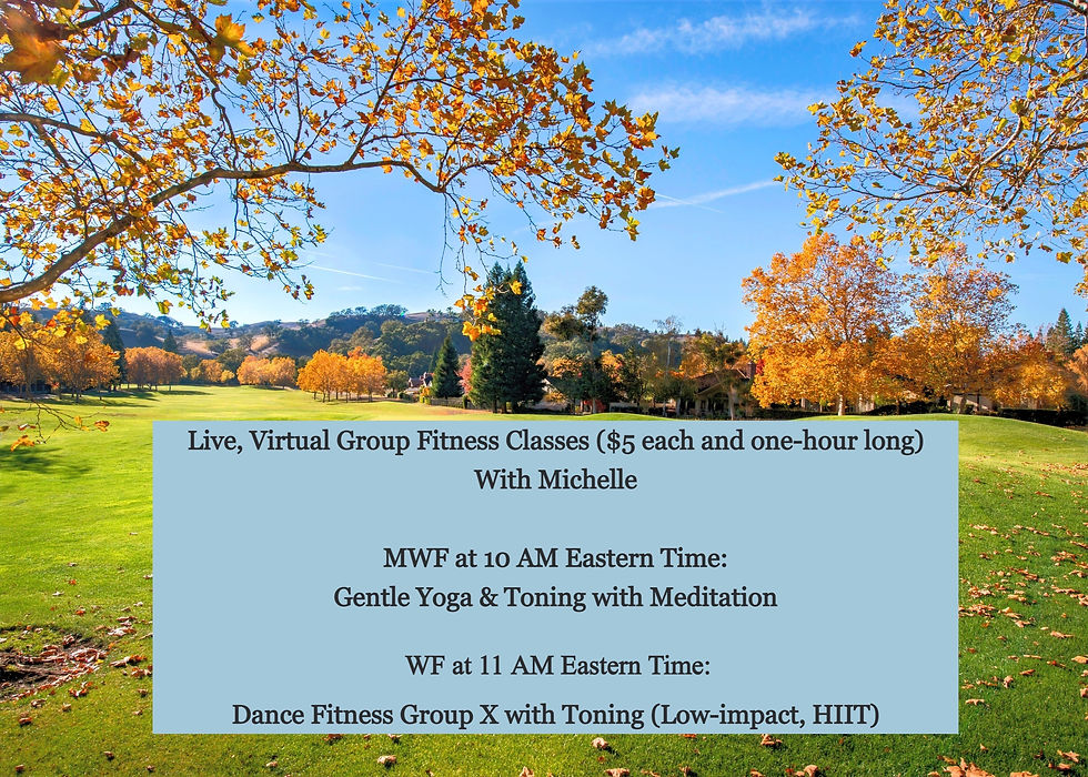 Classes listed with background of a field and trees in fall in background