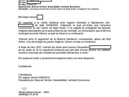 Eficàcia de l'Ajuntament! (mode irònic ON)