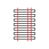 Section à 3 rails