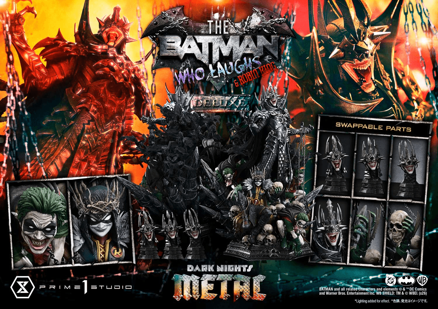 Prime 1 Studio Museum Death Metal Batman Who Laughs & Robin King Deluxe