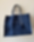 bolsa para playa de henequen azul