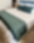 pie de cama bordado lanza hecho en telar de pedal con algodon