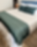 pie de cama bordado lanza hecho en telar de pedal con algodon