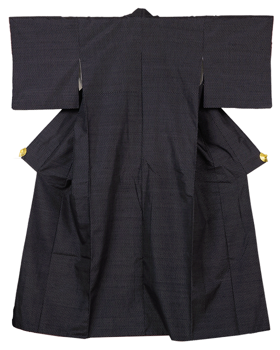 十字 紺色紬 | Heritage Japon