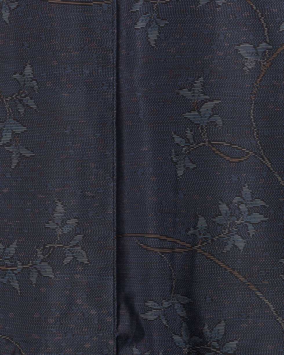 サムネイル： ヴィンテージ大島紬アンサンブル　ボタニカルモチーフ