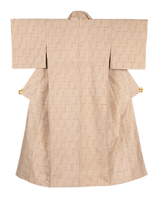 Vintage tsumugi beige single layer