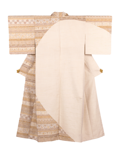 ヴィンテージ紬ゴールデンムガシルク着物 | Heritage Japon