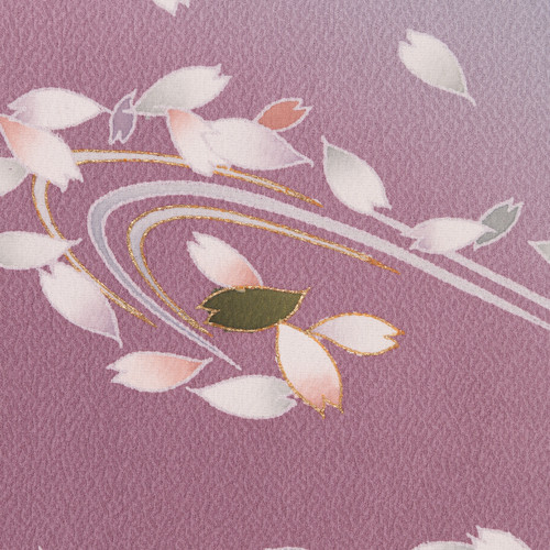 桜舞う流水付け下げ | Heritage Japon