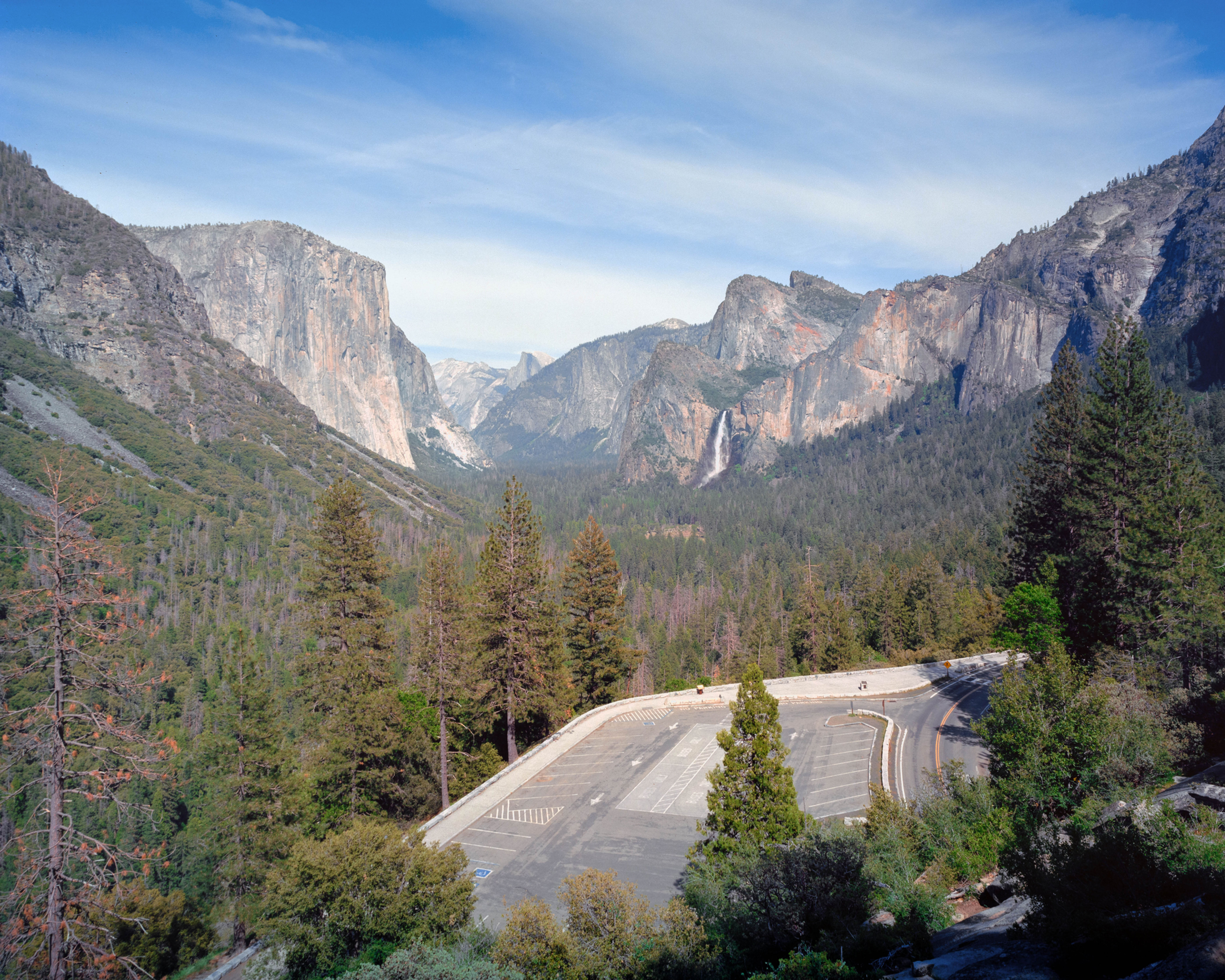 Empty Tunnel View, Yosemite National Park CA