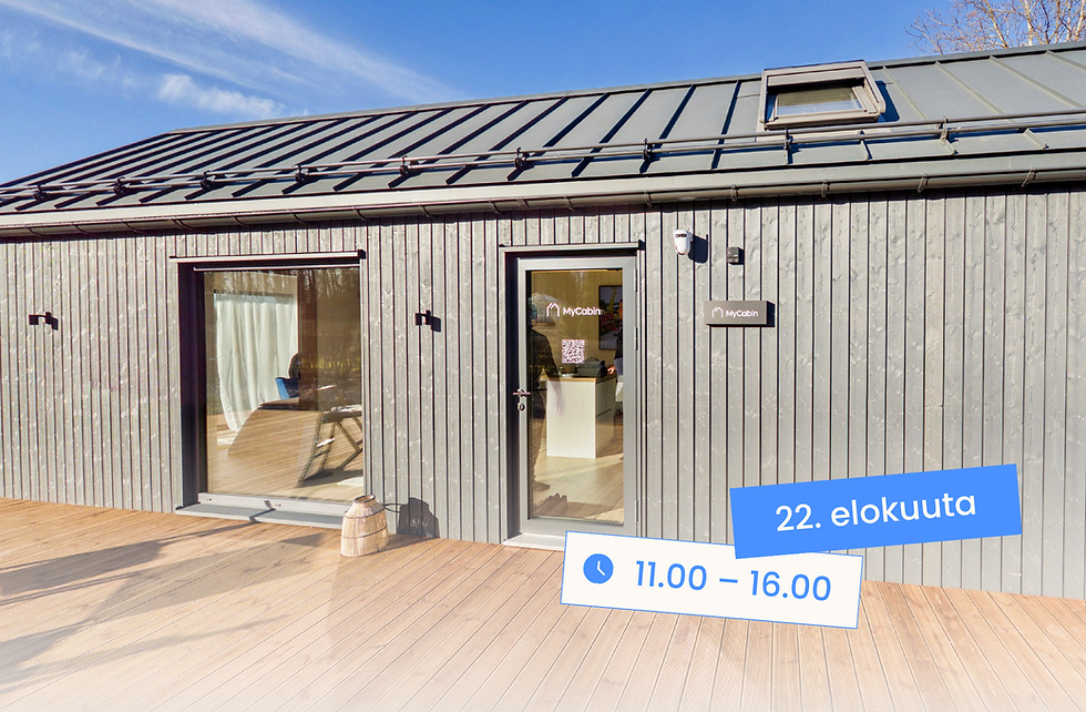 MyCabinin esittelytalon avoimet ovet 22.8.