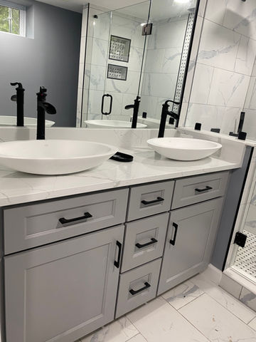 Finished bathroom renovation