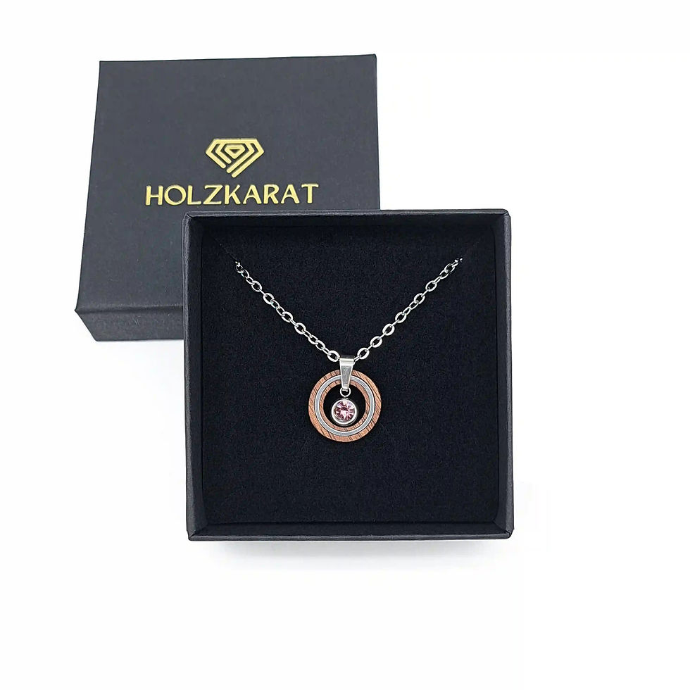 Halskette mit Geburtsstein Oktober