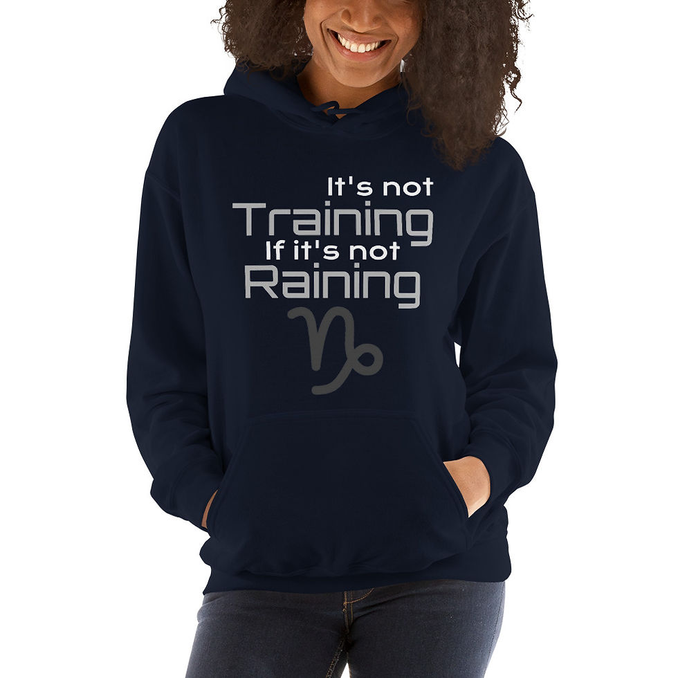 Thumbnail: BF Training Raining Hoodie (Unisex) - Navy