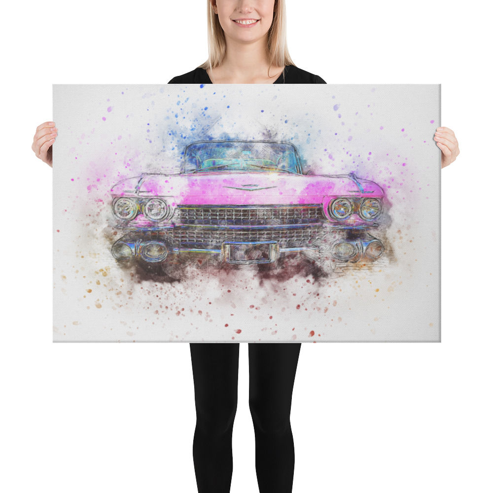 Pink Cadillac Canvas
