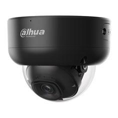 Caméra Réseau, Dôme, WizSense, 8MP, AI, WDR/Starlight, IR, Carte SD, noire, profil.