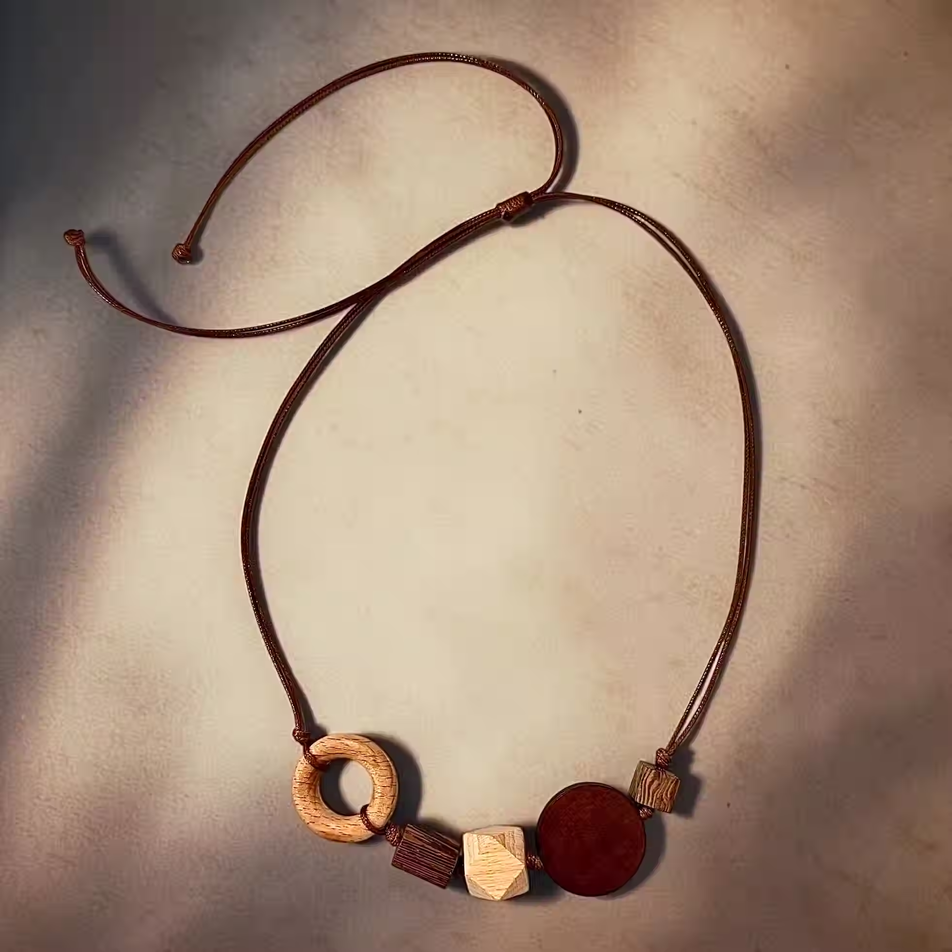 Rustic Geometry Necklace