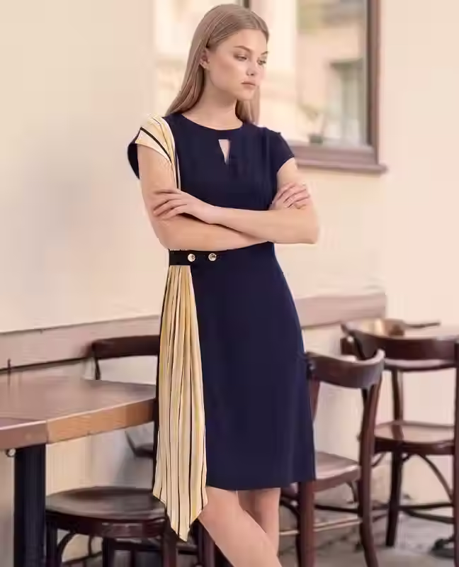 Blocco Fascia Midi Dress