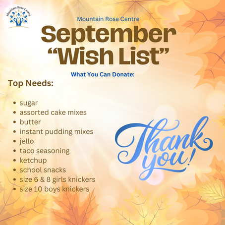 September Wish List