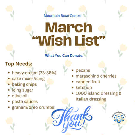 March Wish List